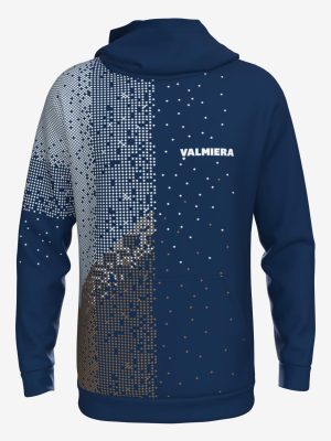 Silts un mitrumu novadošs PolarPoly sporta džemperis ar kapuci un personalizētu Valmieras sporta skolas dizainu.