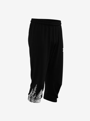 Professional navy blue nylon orienteering 3/4 trousers for ZVOC featuring a custom sublimated graphic.