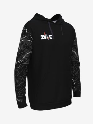 ZVOC official custom made sublimation hoodie with brand colours and team logo