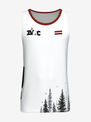 Custom sleeveless orienteering sprint top featuring high-definition sublimation and a lightweight, athletic performance fit.